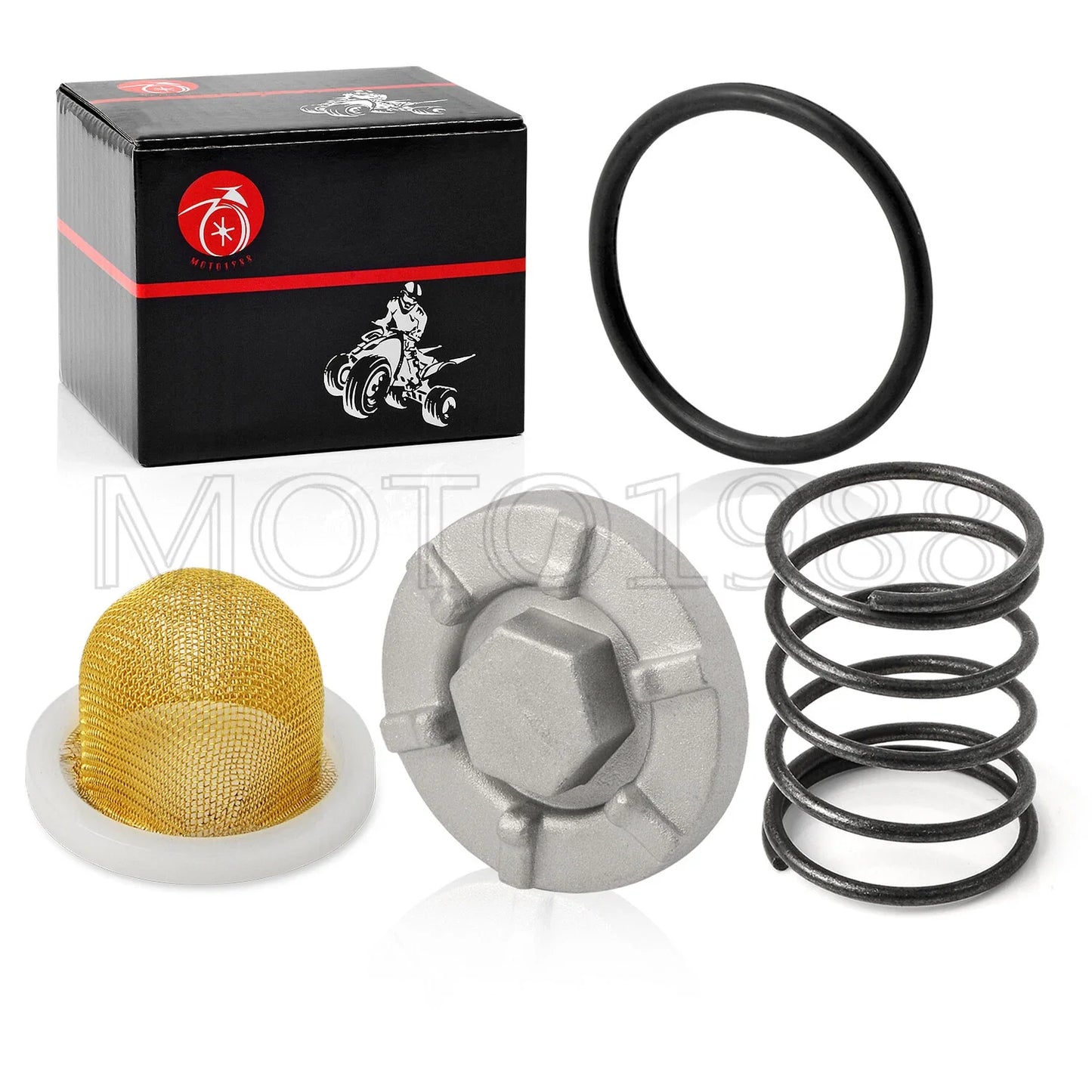 Oil Drain Plug & STRAINER Spring O-Ring for YAMAHA Kodiak 400/450 (2000–2006)
