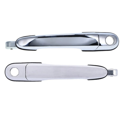 2 x Front Left + Right Outer Door Handle Chrome for Hyundai Tucson (2004–2010)