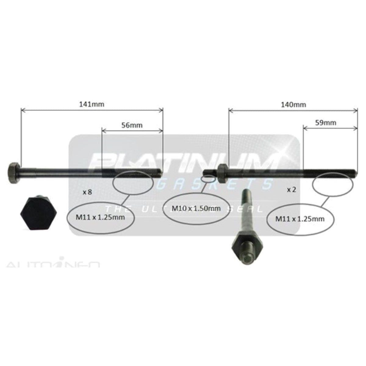 Engine Cylinder Head Bolt Set for Nissan Pulsar N13 (1987–1991)