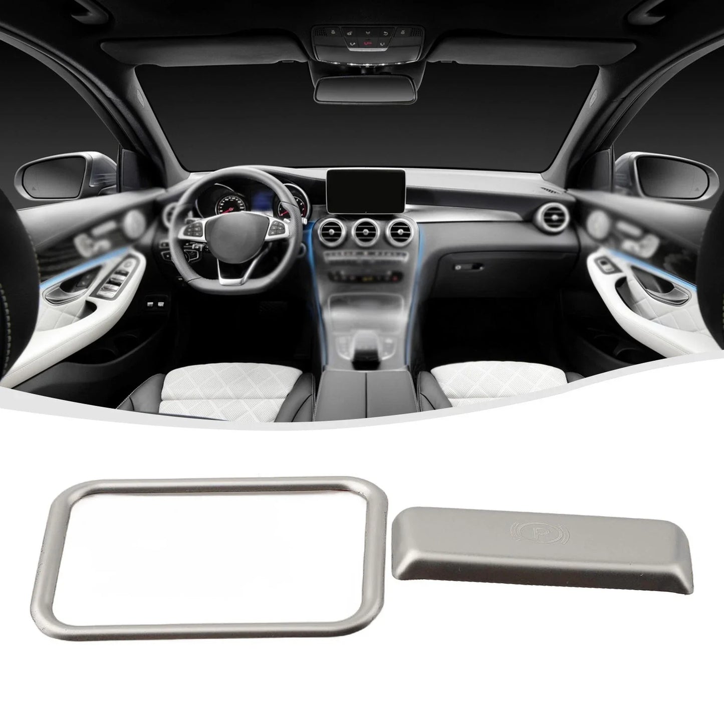 Car Parking Hand Brake Sticker Trim for Benz ML350 GL450 (2007–2011)
