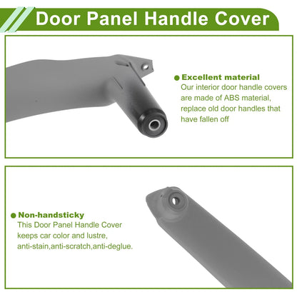 Door Panel Handle Pull Trim Cover for BMW X5 E70 (2008 - 2013) Gray