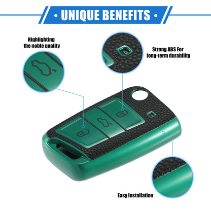 3 Buttons Remote Key Fob Case Cover for Volkswagen Golf 7, Polo (2013–2020)
