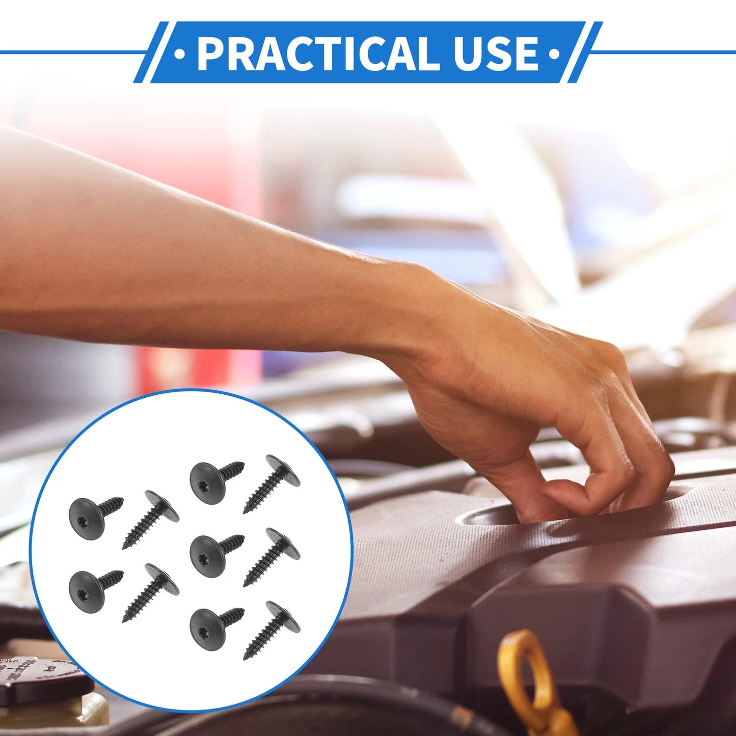10X Fender Liner Splash Shield Bumper Cover Screw for Audi A4 (1996–2016)