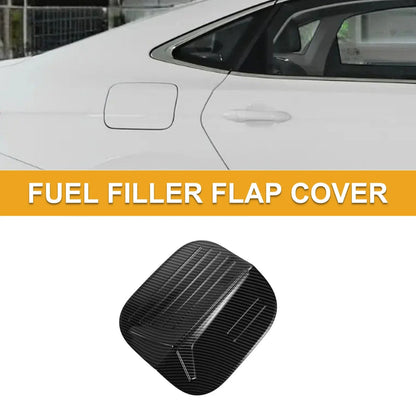 Fuel Tank Door Cap for Honda Civic 2022-2025 Gas Tank Flap Carbon Fiber Black