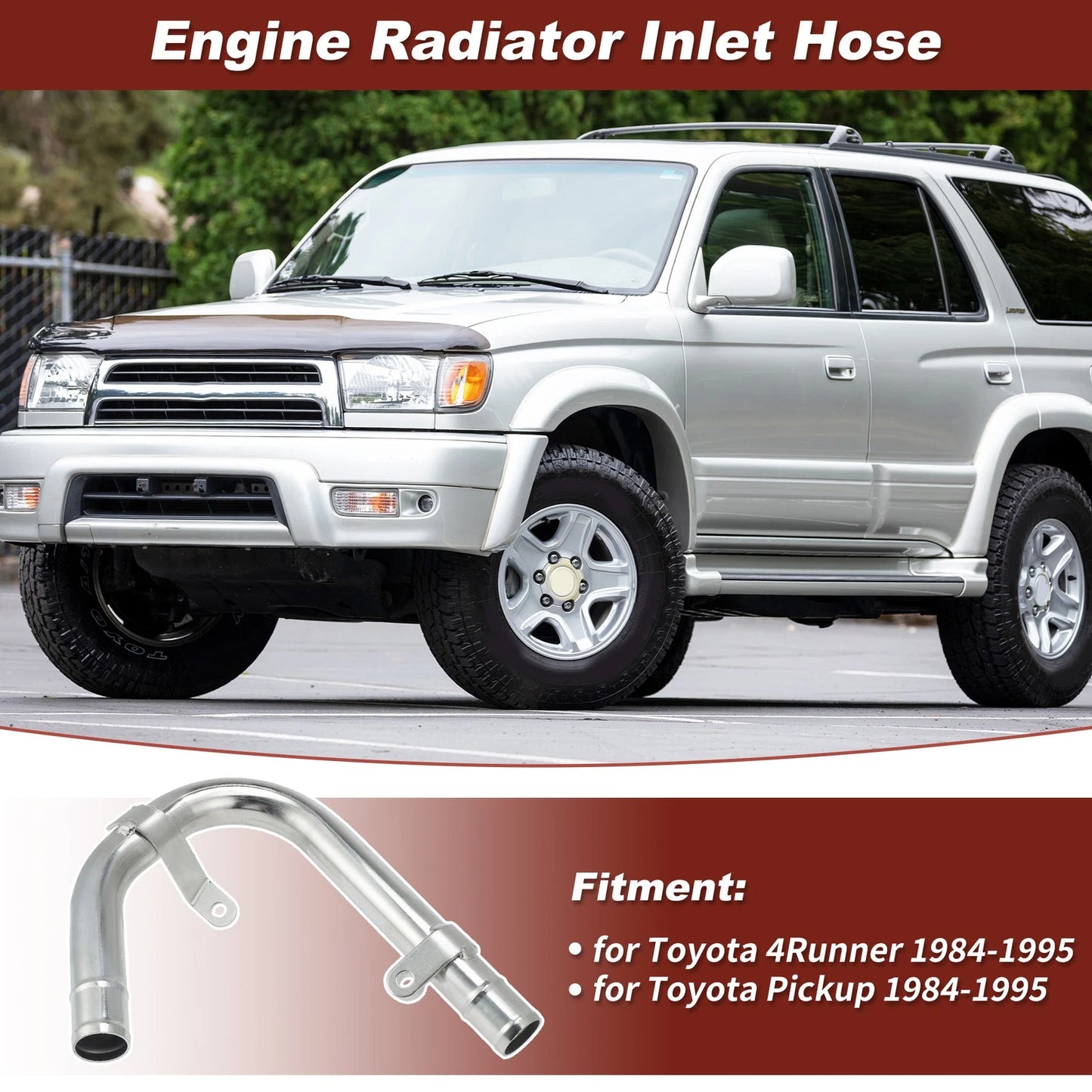 HVAC Heater Water Hose Radiator Hose for Toyota 4Runner (1984–1995)