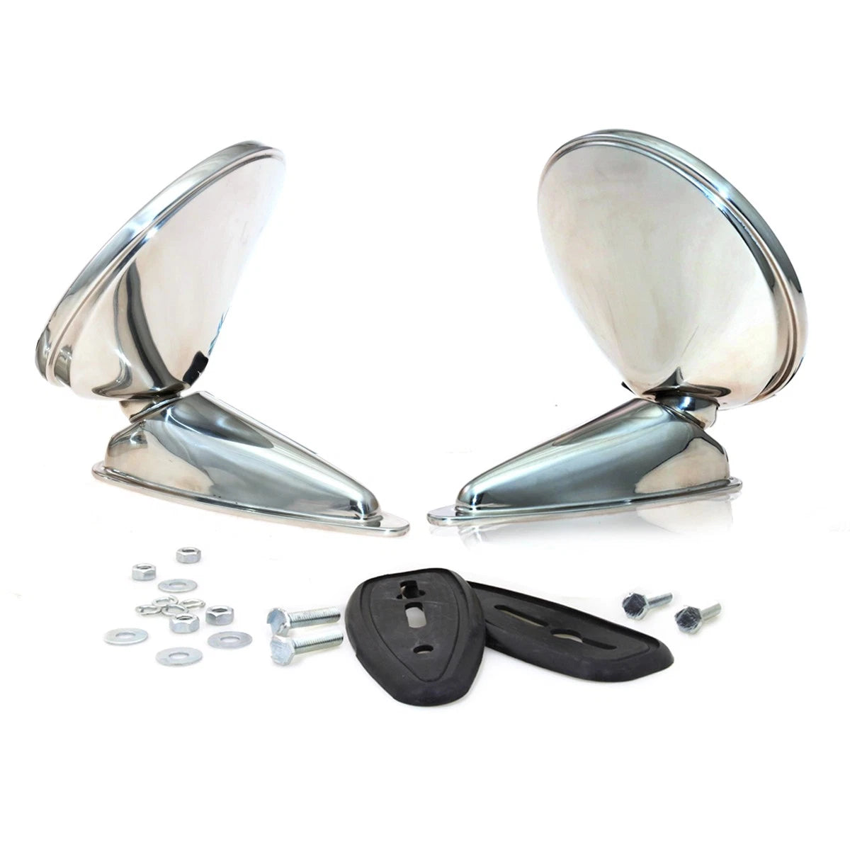 Set of 2 Chrome Door Mirrors for Porsche