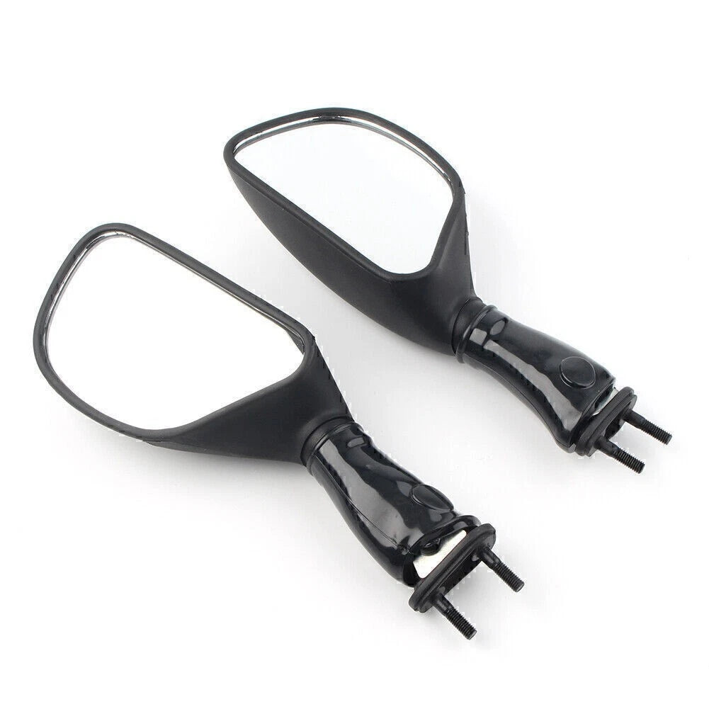 L&R Rear View Mirrors for Kawasaki Ninja 650R (2006–2008), ZX6R (1998–2002), ZX9R (1998–2003) Black