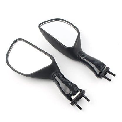 L&R Rear View Mirrors for Kawasaki Ninja 650R (2006–2008), ZX6R (1998–2002), ZX9R (1998–2003) Black
