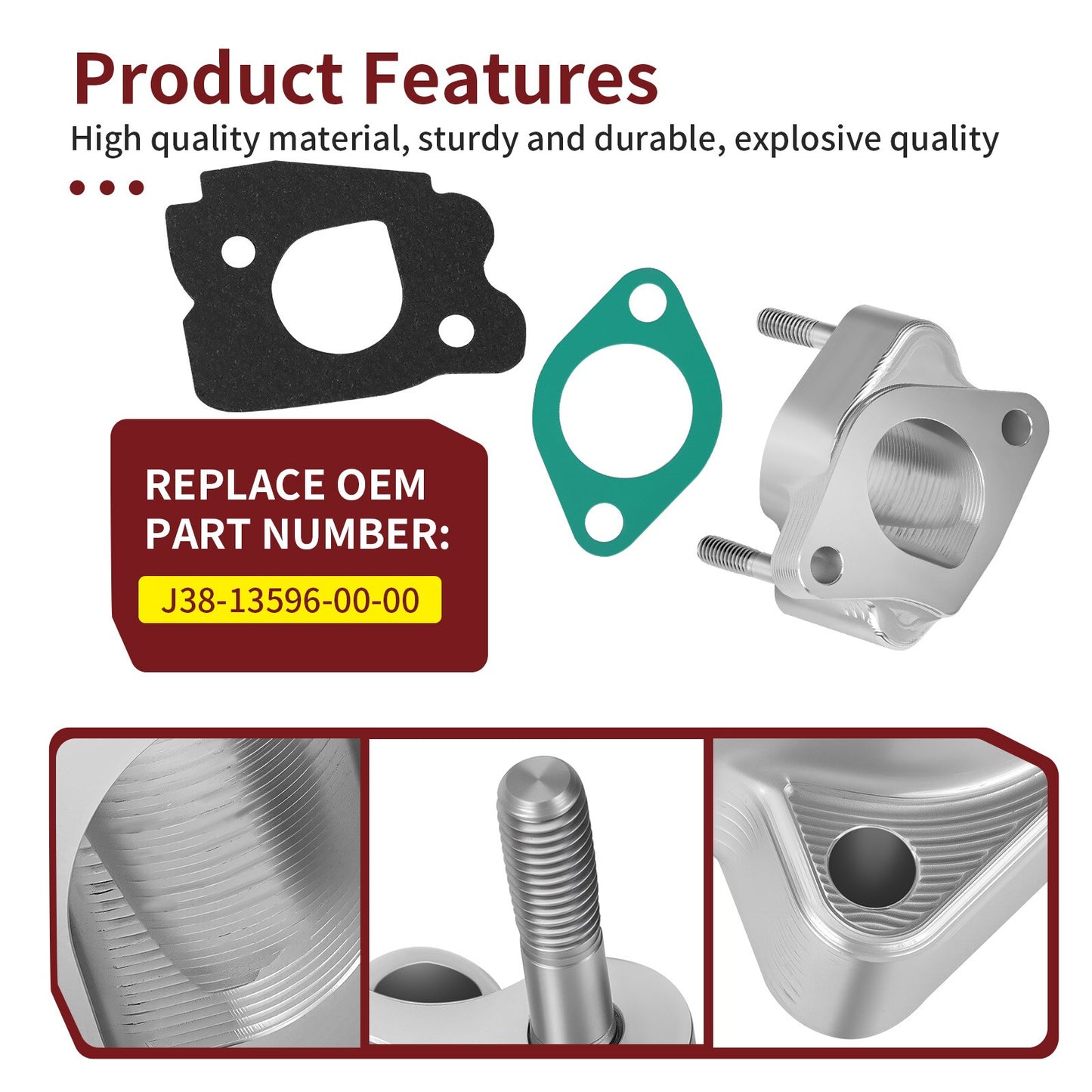 CNC Carburetor Spacer for Yamaha Golf Cart G2 G5 G8 G9 G11 G14 (1990–2020)