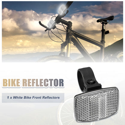Bike Reflectors 2.13"x1.57" for Bicycle Accessories (Universal Fit)