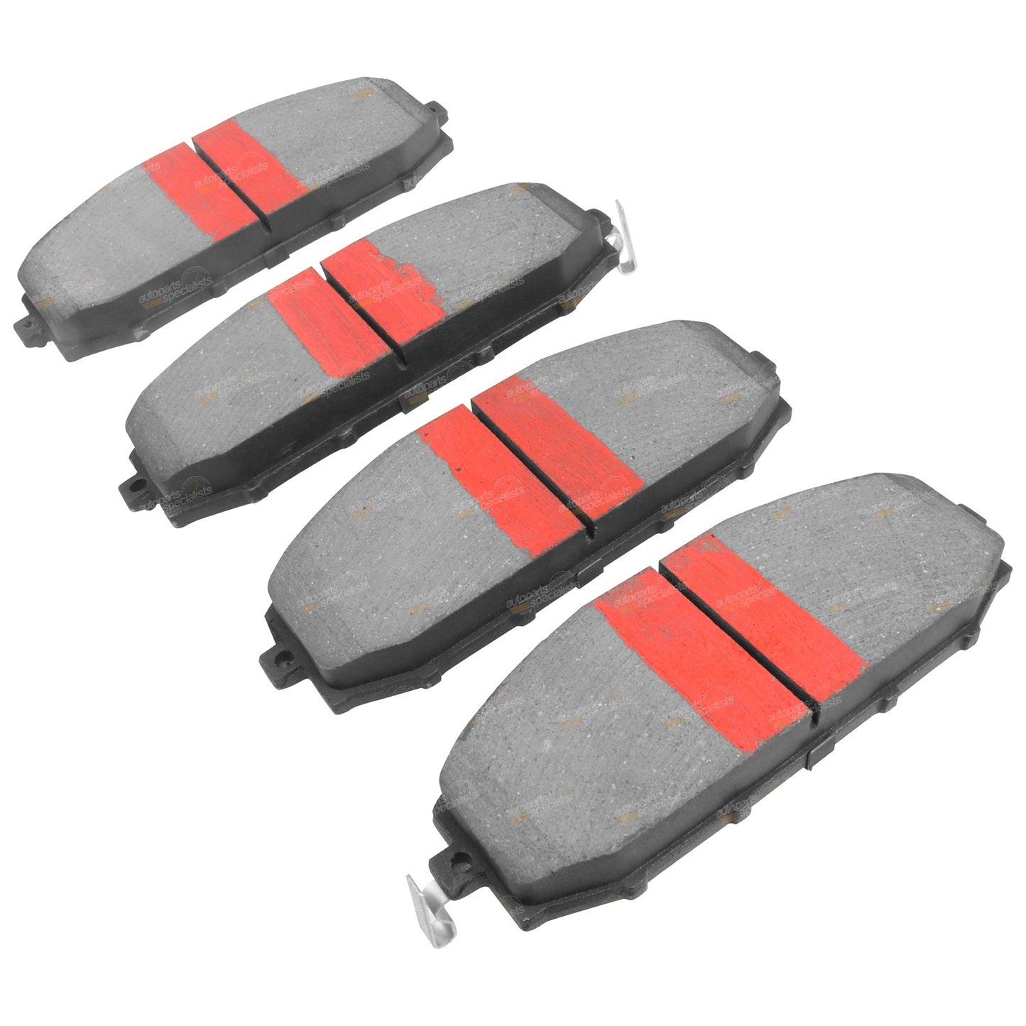 2 Front Disc Rotors Slotted + Drilled + Brake Pads for Patrol GU Y61 (1997–2015)