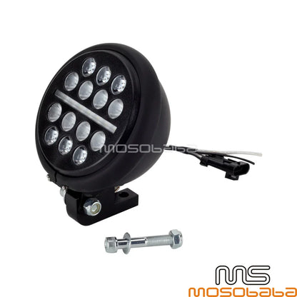 5.75'' LED DRL Headlight & Matte Black Bucket Set for Harley Dyna