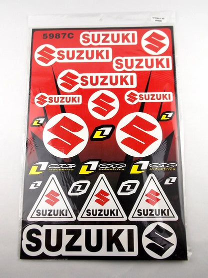 Motorcycle Sticker Sheet Graphics Decal Set for Suzuki