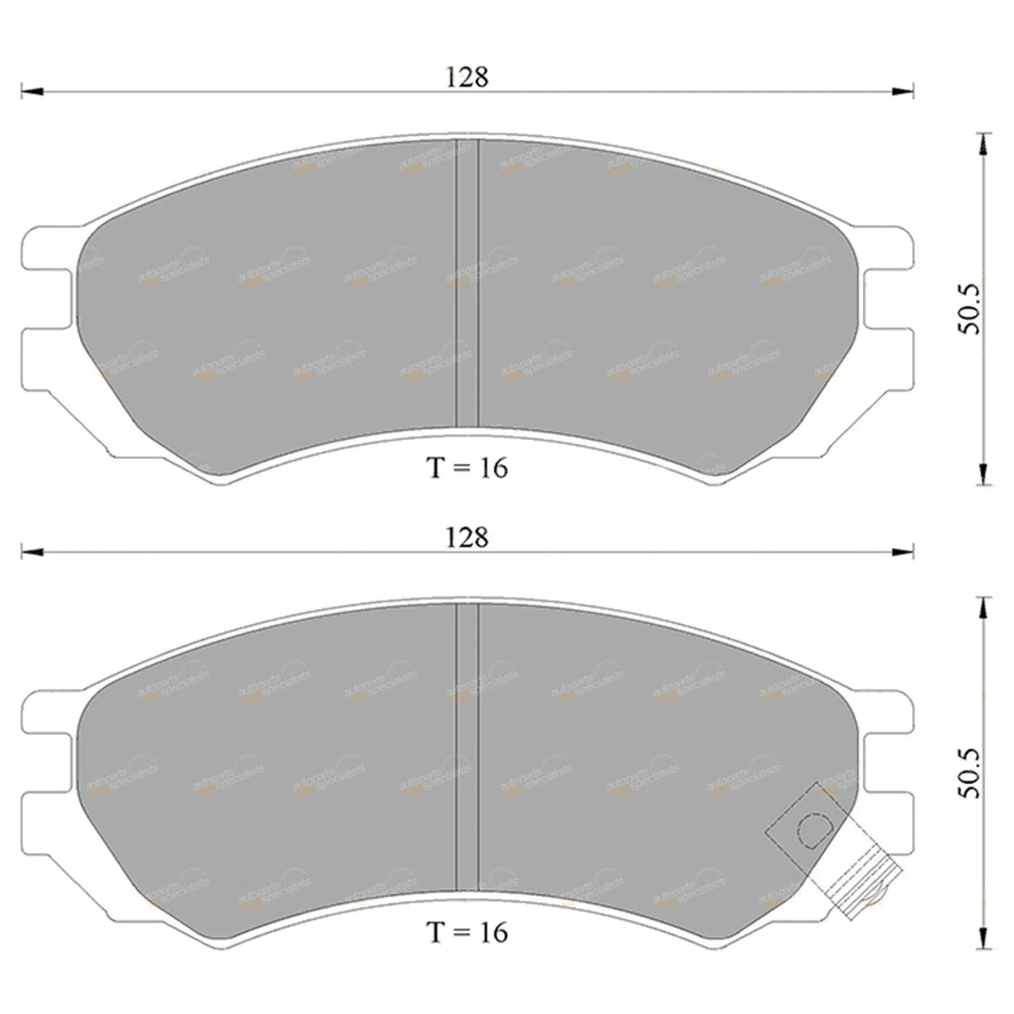 Front Disc Brake Pads Set for Nissan Bluebird U13 2.4L KA24DE (1993-1997)