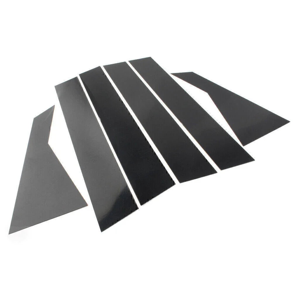 6 x Black Door Window Trim Covers for Kia Forte (2019-2024) Sedan