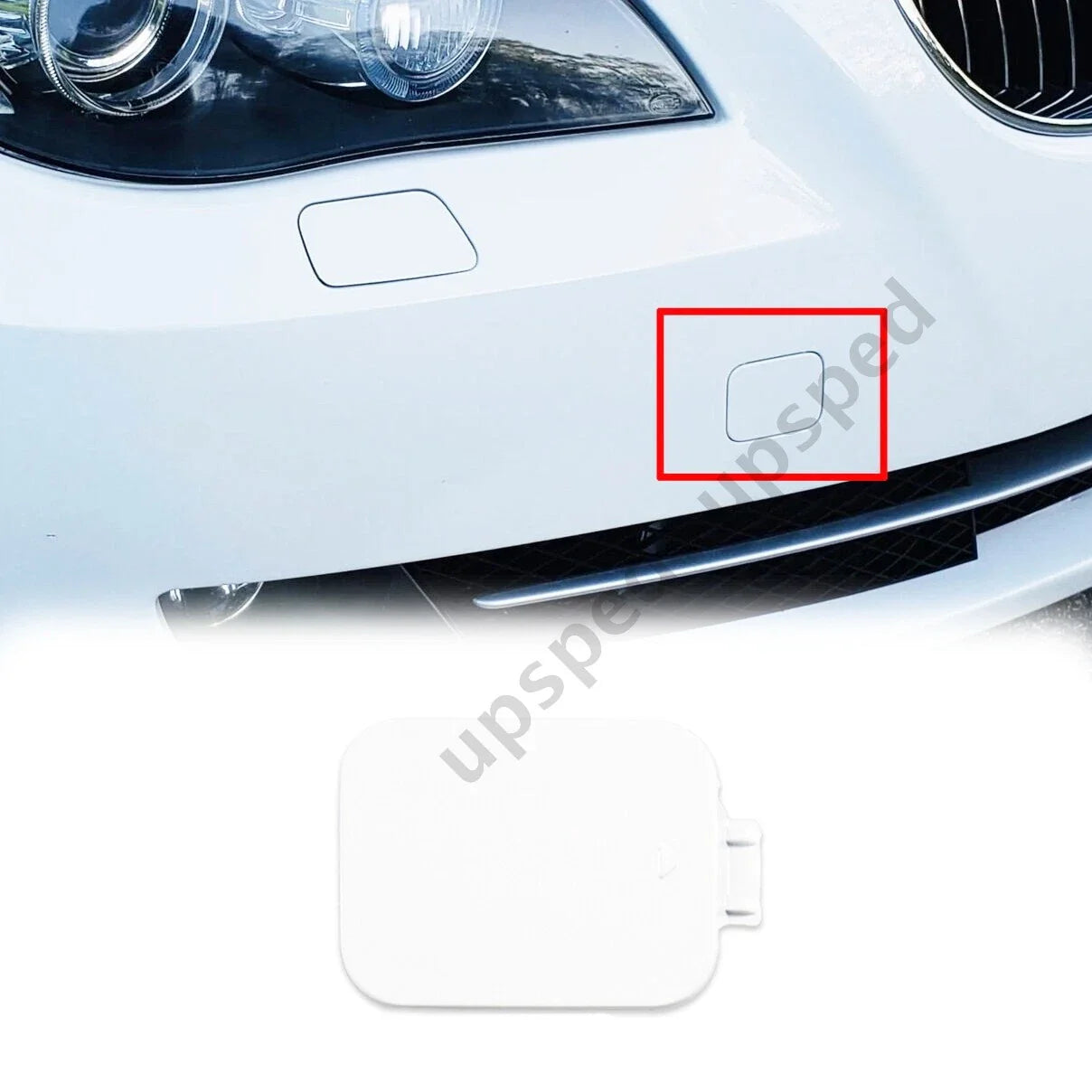 Front Bumper Tow Hook Eye Cover Cap for BMW 5 Series E60 LCI (2008-2010)