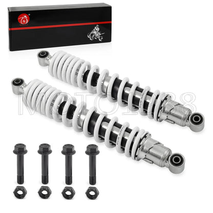 Front Shocks Absorber 2 x For Yamaha Banshee YFZ350 springs WHITE (1987-2006)