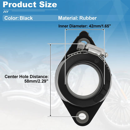 Carburetor Connector for Yamaha TW200 (1987–2010) Rubber