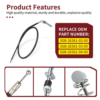 Brake Cable for Yamaha Champ 100 Badger Raptor Grizzly 50 80 Breeze 125