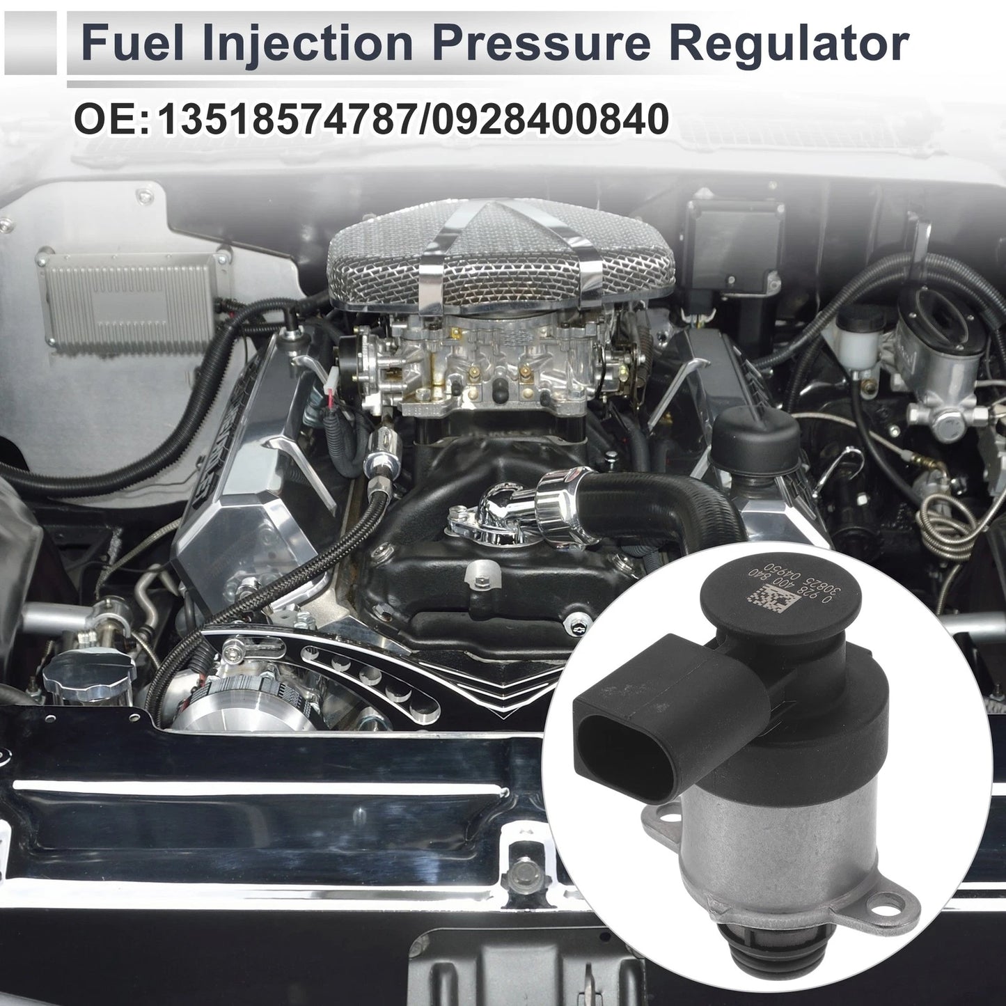 Fuel Pressure Regulator for BMW X3 (2004–2010) No. 13518574787 Metal 20-70 Psi