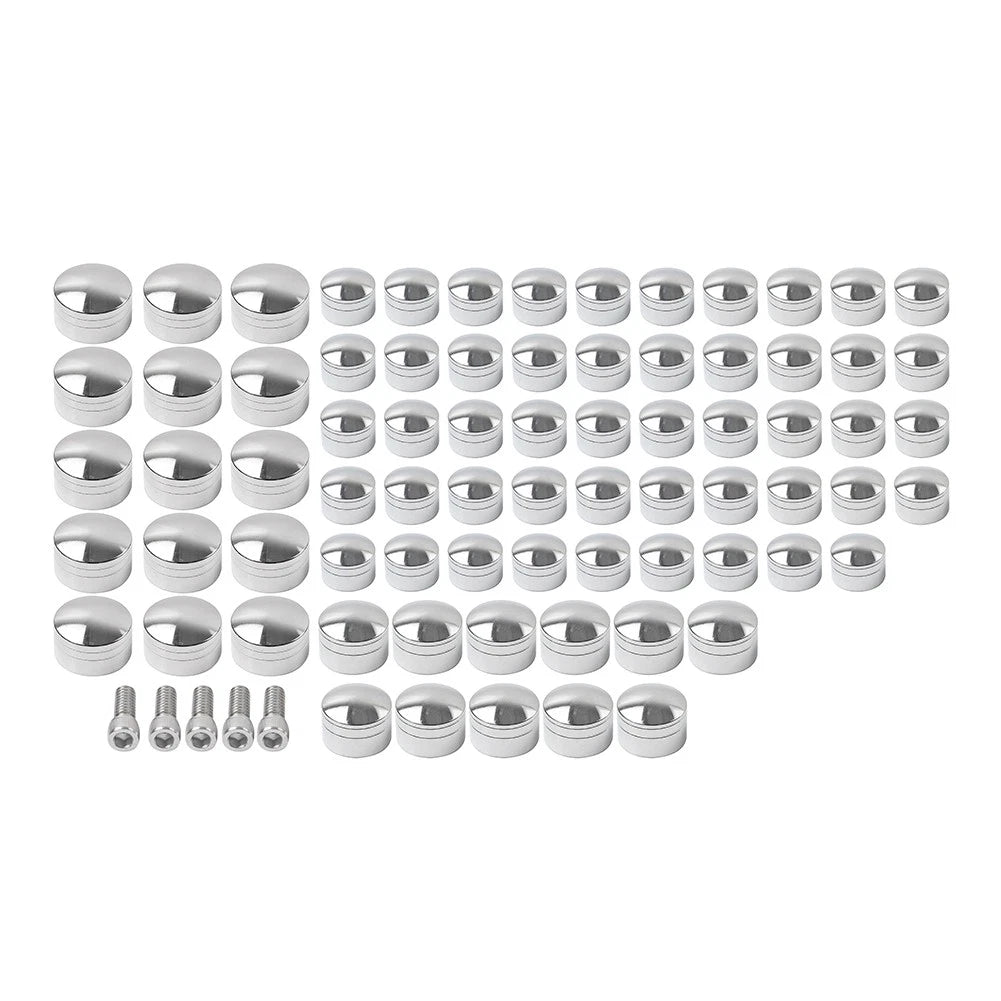 75X Engine Bolt Topper Cap Cover Kit Chrome for Harley Touring (2014–2023)