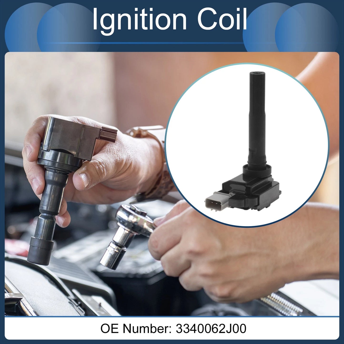 Ignition Coil Pack No. 3340062J00 for Chevrolet Metro L4 1.3L (1999–2001)