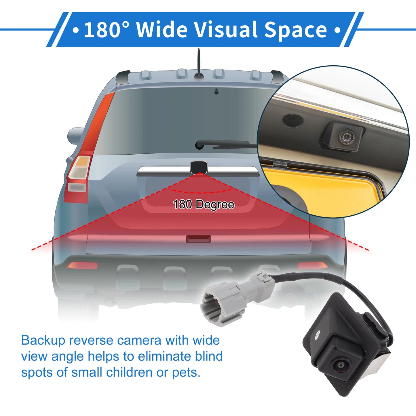 Rear View Camera for Hyundai I40 (2015–2020) 120-180°