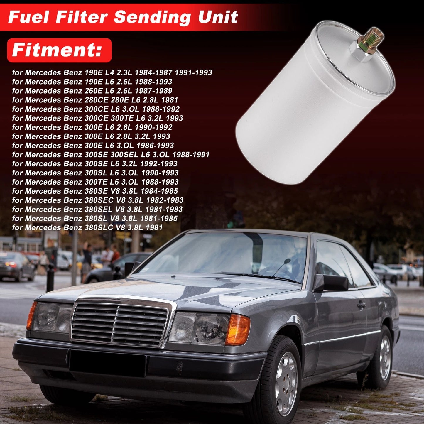 Fuel Filter Assembly for Mercedes-Benz 190E L4 (1983–1993) 0024771301