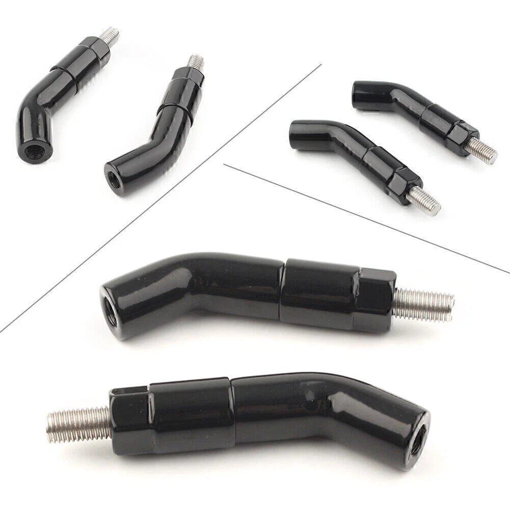 Black Mirror Stem Extenders for Harley Iron 1200 XL1200NS (2018-2019)