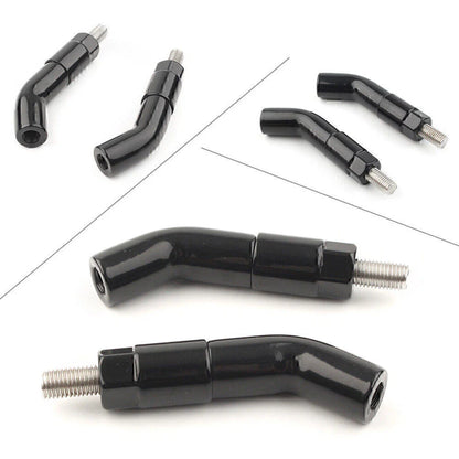Black Mirror Stem Extenders for Harley Iron 1200 XL1200NS (2018-2019)