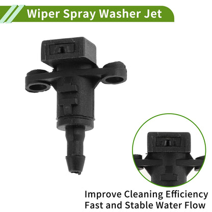 Windshield Washer Nozzle Set with Hose Connector for Hyundai (No. 986303X000)