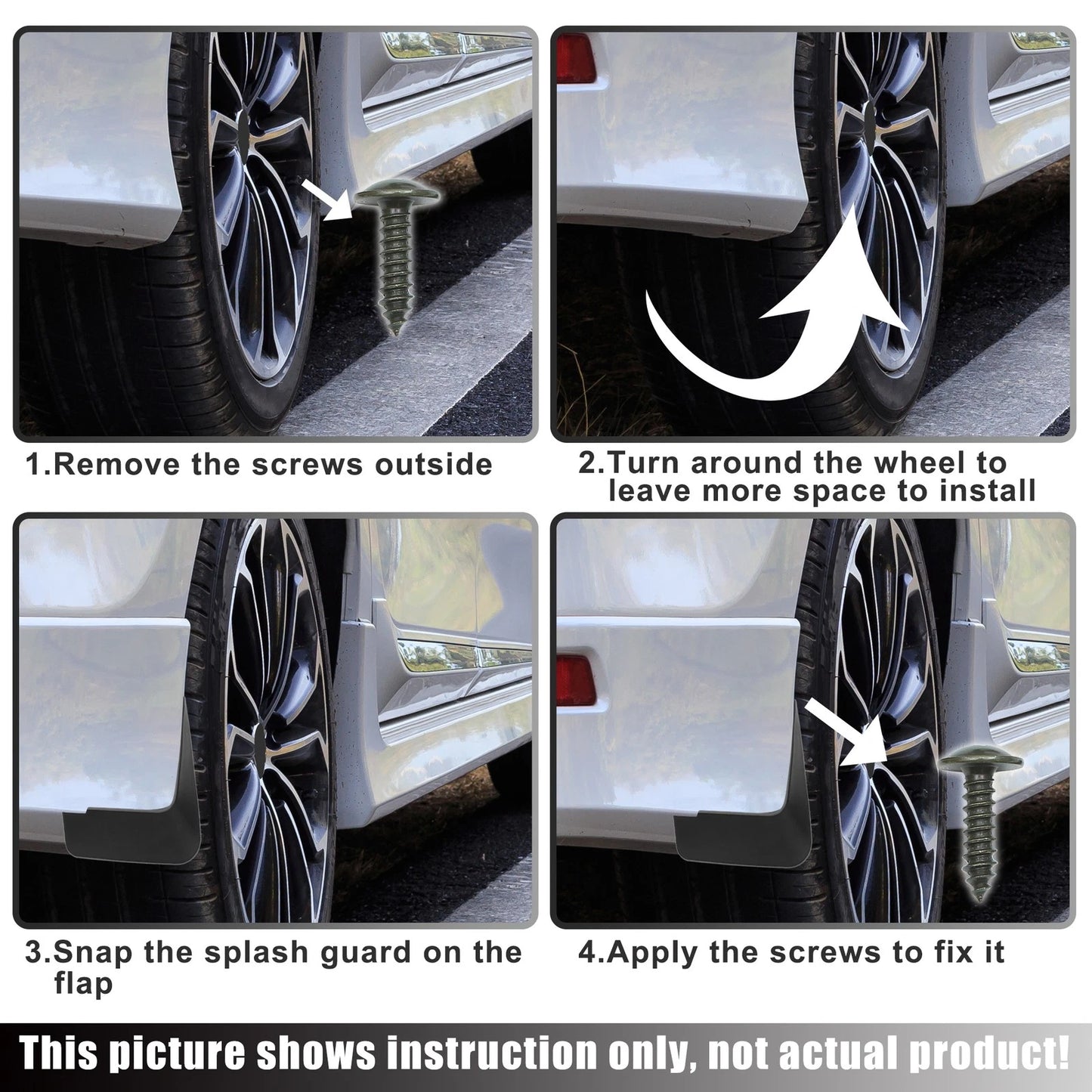 Set of 4 Wheel Fender Protection for Hyundai Tucson (2016–2023)