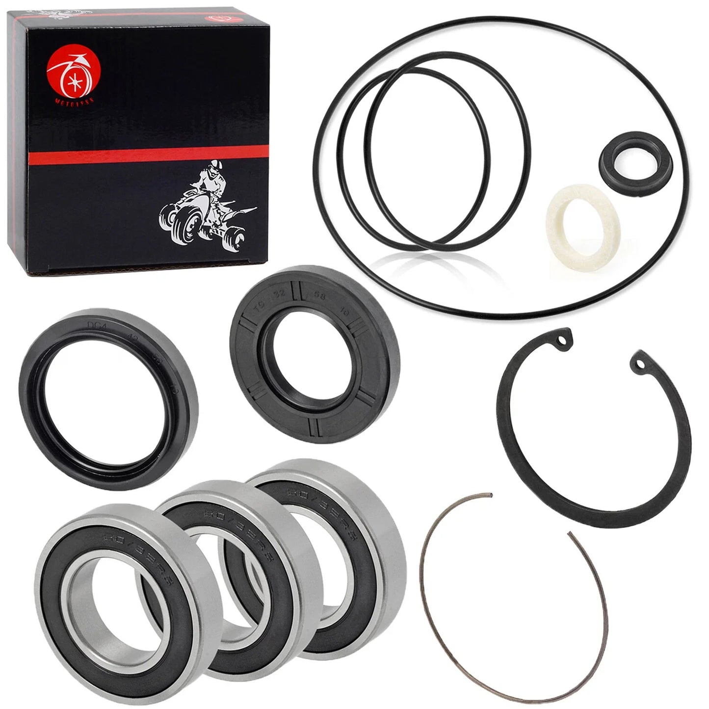 Rear Axle Bearing Seals O Ring Kit for Recon 250 TRX250X TRX250EX (2000–2007)