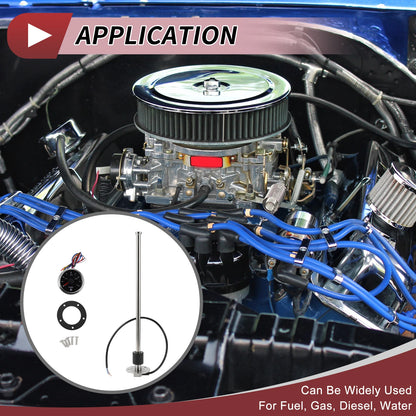 Fuel Sending Unit and Gauge Kit 0-190ohm 400mm for Boat Car Truck