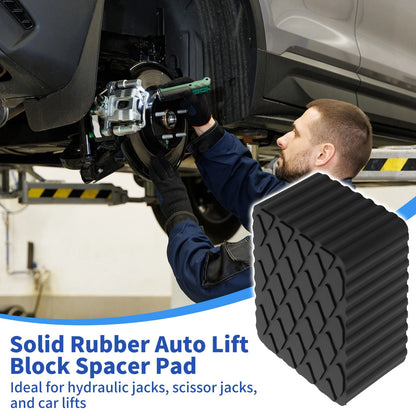 Universal Rubber Jack Pads for Auto (6.3" x 4.7" x 3.1")