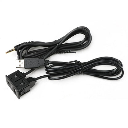 150cm USB Extension Cable Adapter for Car Dash Mount AUX Panel