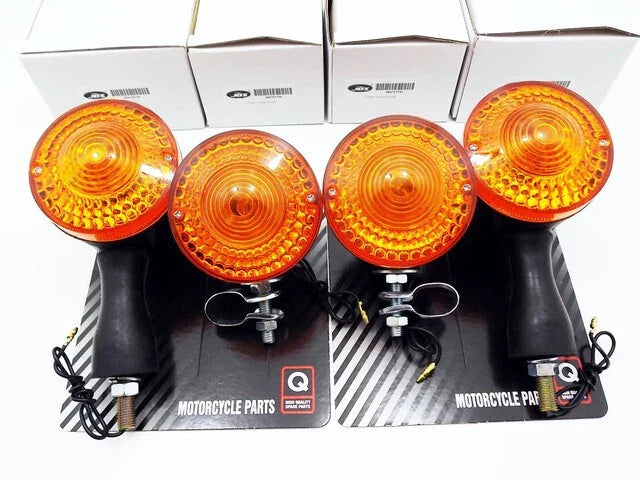 DT250 77-81 Front Rear Turn Signal Indicator Blinker Set for Yamaha