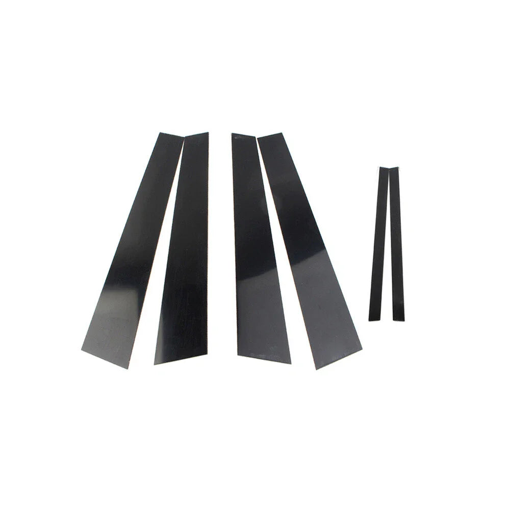 6 x Door Cover Trim Kit Black Pillar Posts for Acura TL (2004-2008)