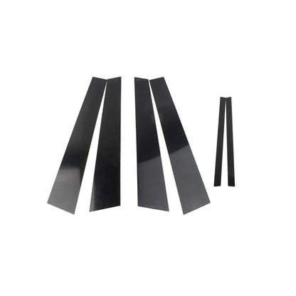 6 x Door Cover Trim Kit Black Pillar Posts for Acura TL (2004-2008)