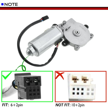 Rear Sunroof Motor w/6+2Pins for Mercedes-Benz W211 W221 S600 S65 Sedan (2002–2013)