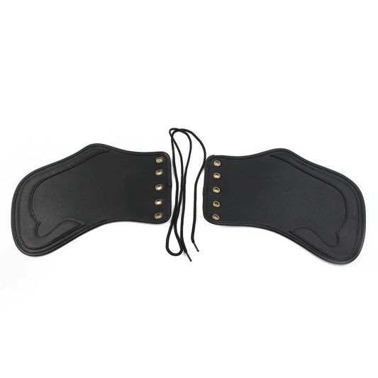 Black Leather Heat Saddle Shield Deflector for Harley Sportster