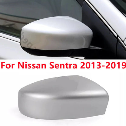 Right Silver Driver Side Mirror Cap for Nissan Sentra (2013–2019)