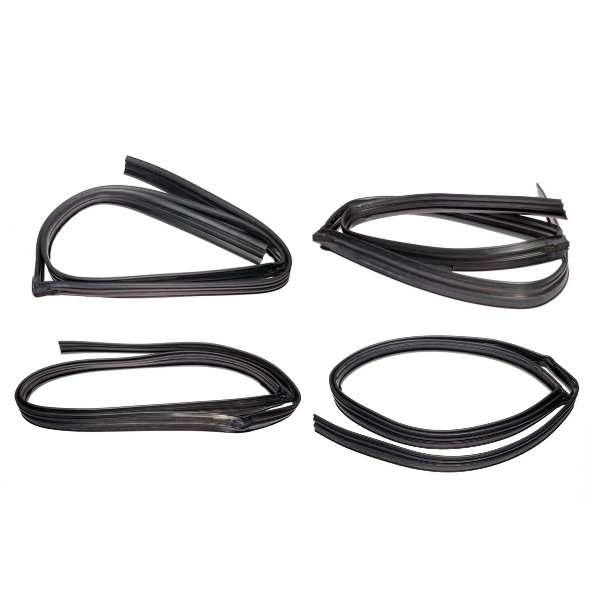 Set of 4 Weatherstrip Glass Run Channels for Honda Fit (2001–2008)