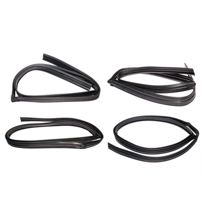 Set of 4 Weatherstrip Glass Run Channels for Honda Fit (2001–2008)