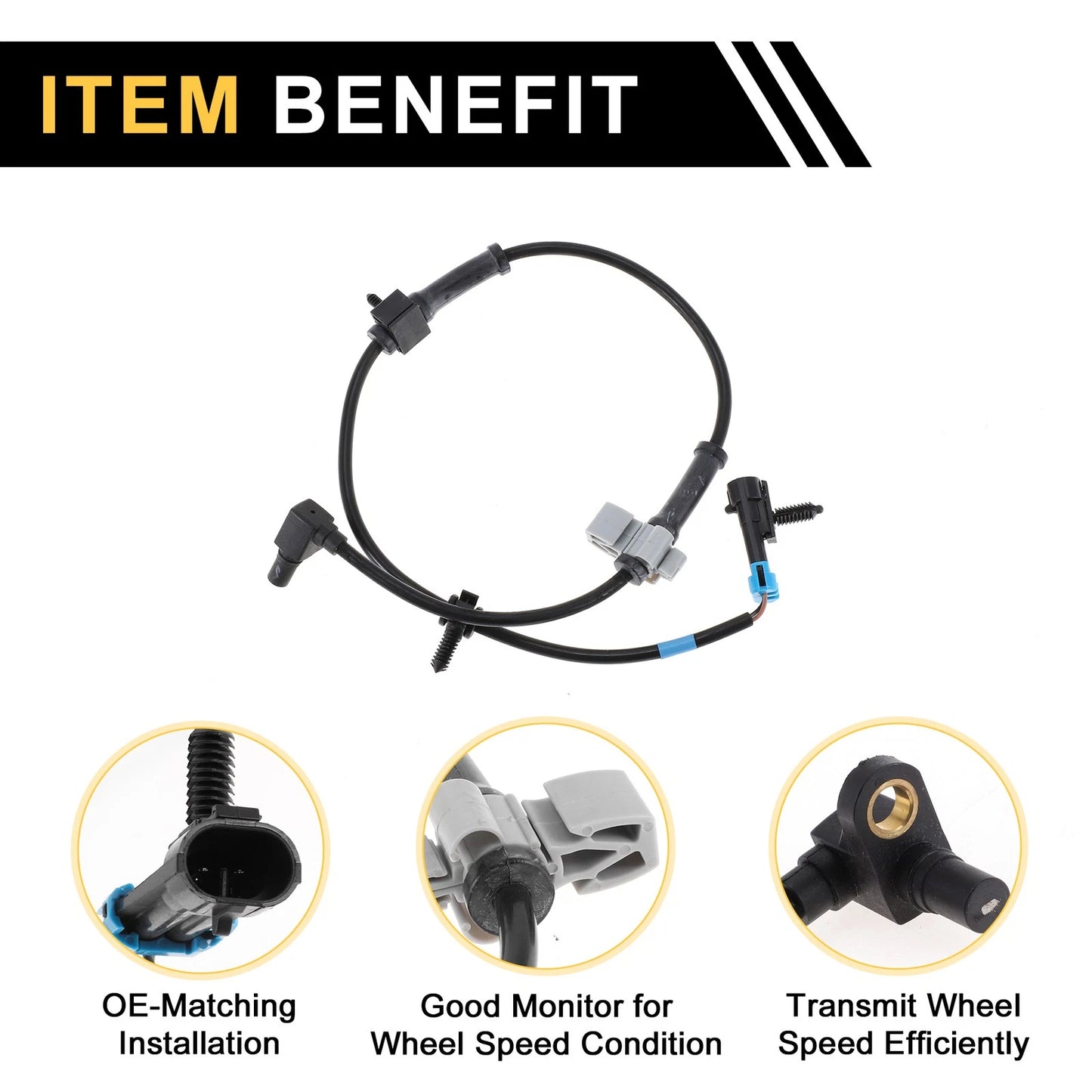 ABS Wheel Speed Sensor for GMC Sierra 1500 (No. 15233110/19181874)