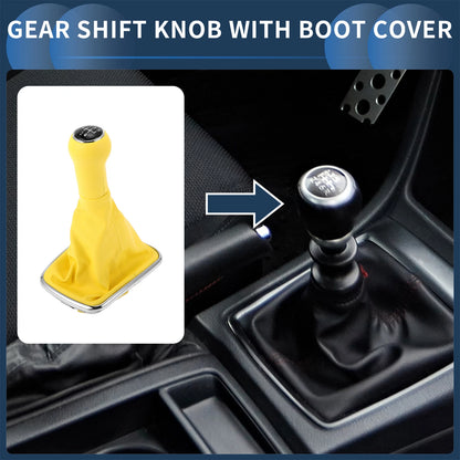 5 Speed Gear Shifter Knob with Cover for Volkswagen Bora Golf MK4 (1998–2007)