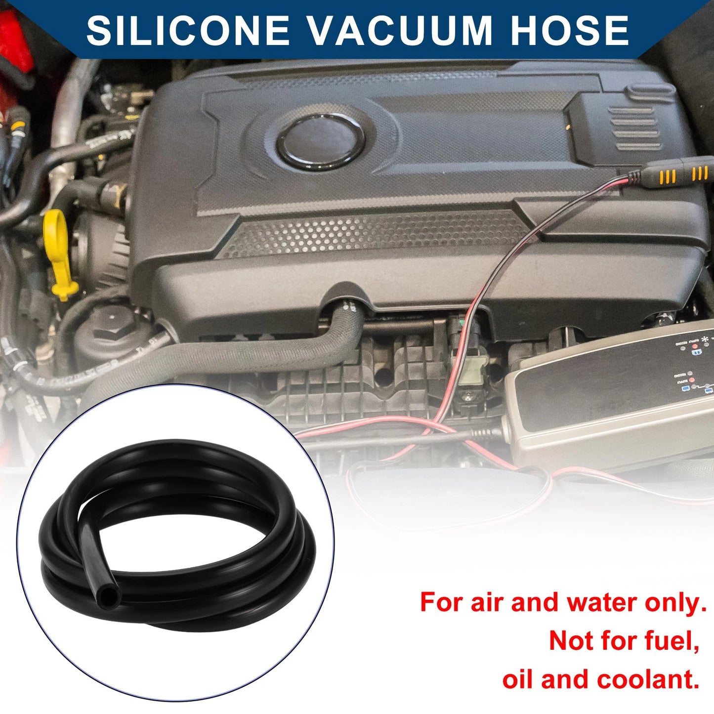 15FT 1/16" ID Silicone Vacuum Tubing Hose for Air and Water