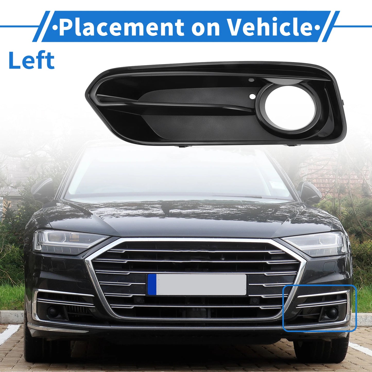 1 Pc Fog Light Grill for BMW 1 Series (2015–2018) No. 51117371667