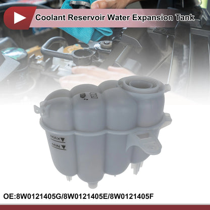 Coolant Expansion Overflow Tank with Cap No. 8W0121405G for Audi A4 A5 (2008–2016)