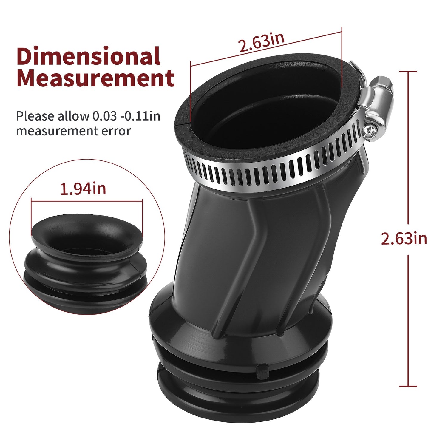 Intake Hose Boot for Yamaha TW200 (2002–2024)